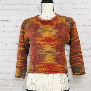 Homemade brown crochet Sweater